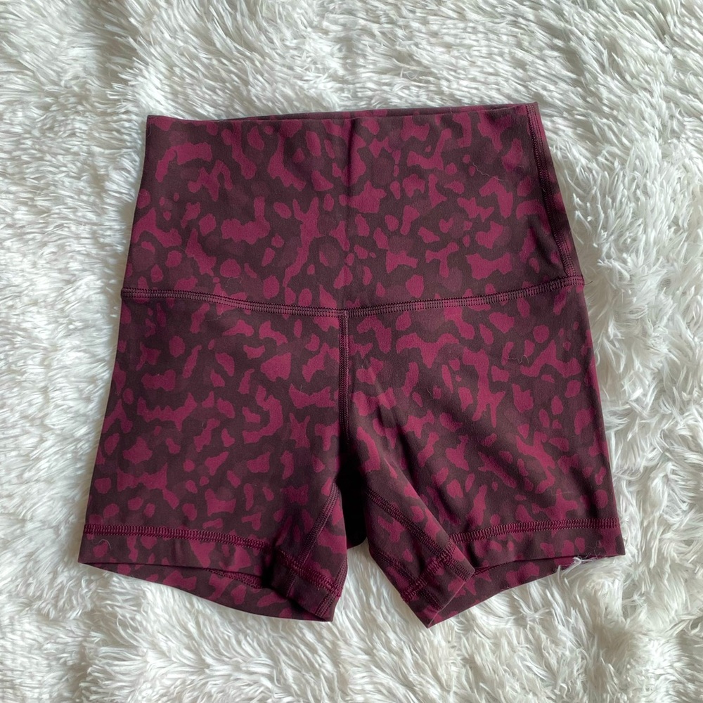 Lululemon Align Short 4” Dark Adobe Multi RARE